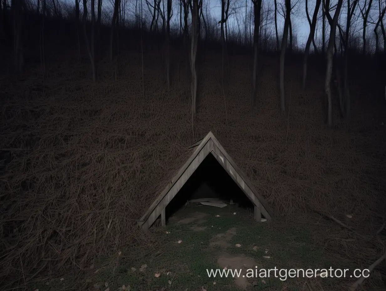 Enigmatic-Abandoned-Dugouts-on-a-Moonlit-Hillside