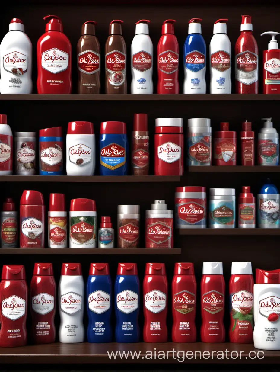 Chaotic-Arrangement-of-Realistic-Old-Spice-Products-in-4K-with-RTX-Rays