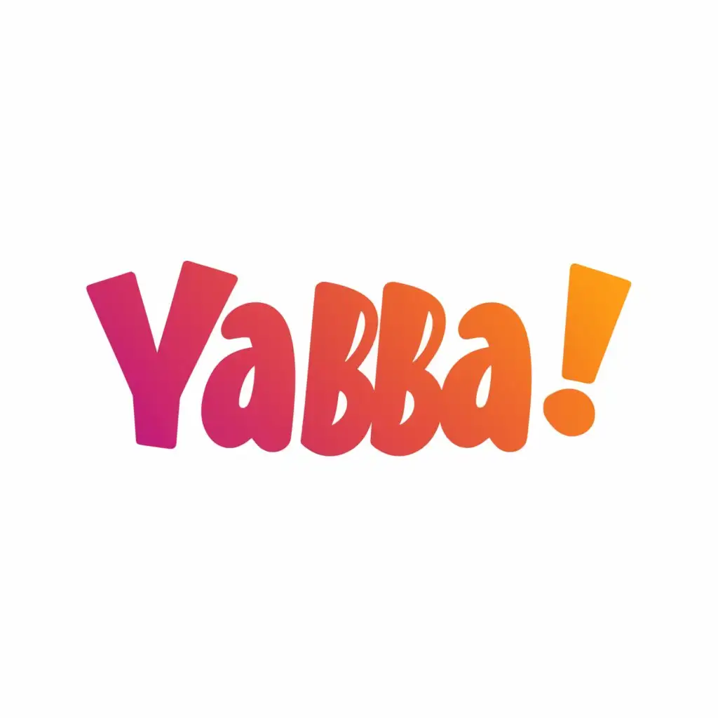 a logo design,with the text "YABBA!", main symbol:Y,Moderate,be used in Entertainment industry,clear background