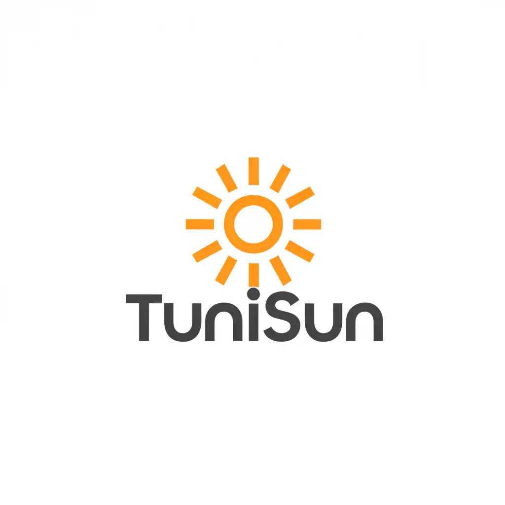 a logo design,with the text TuniSun  شمسنا ضاوية ومستقبلنا أضوا,  main symbol:our sun is bright and our future is brighter,Moderate,be used in Nonprofit industry,clear background