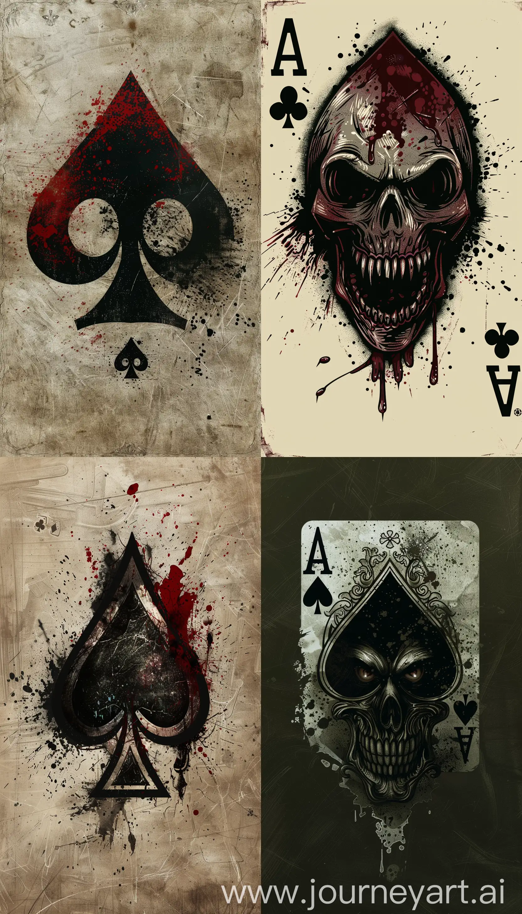 horror art ace of spades --ar 4:7