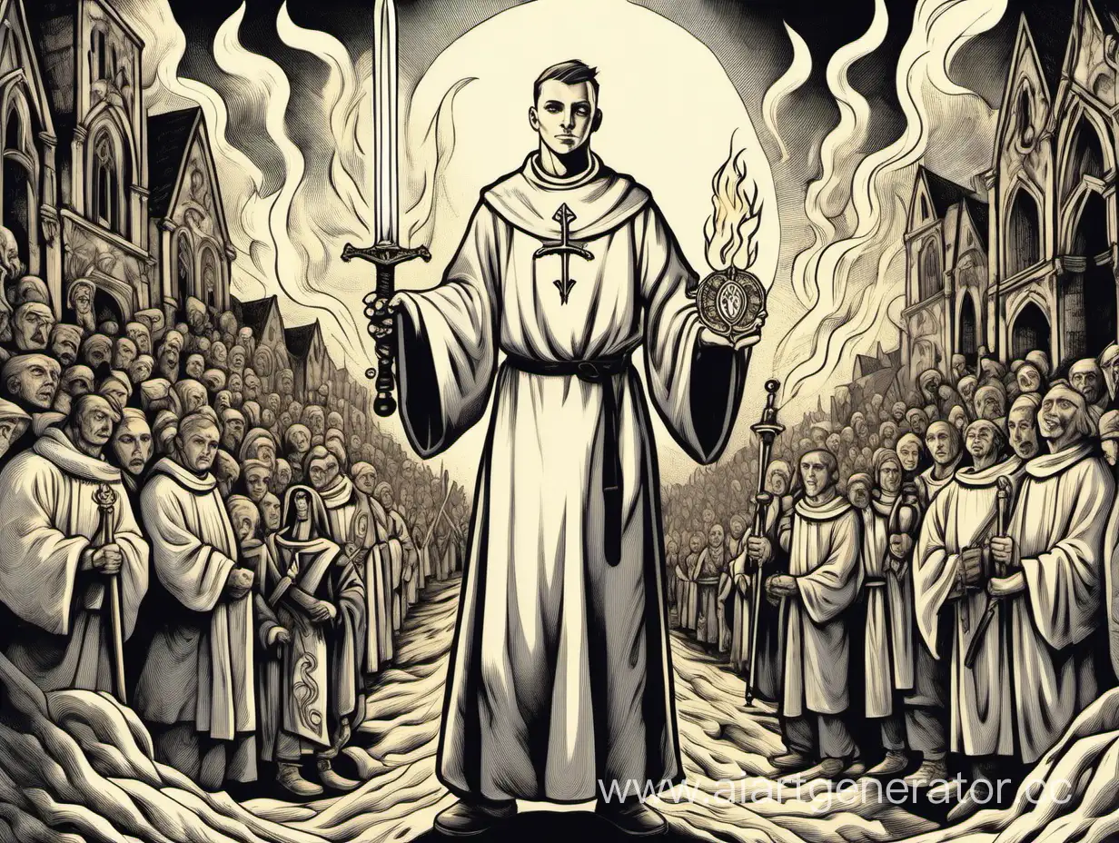 Devoted-White-Flame-Priest-Inspires-Followers-with-Fiery-Sword
