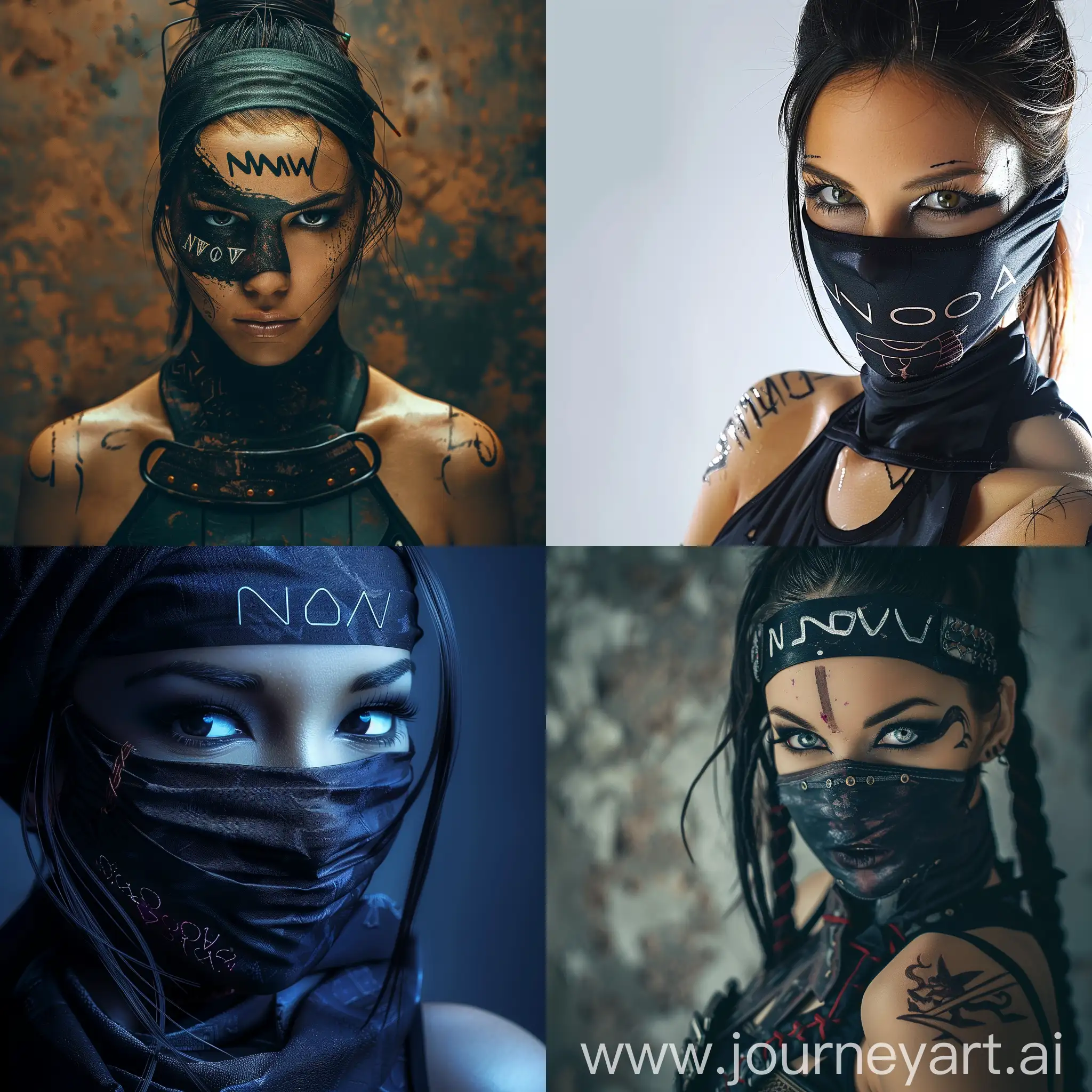 Elegant-Ninja-Woman-with-NOVA-Inscription