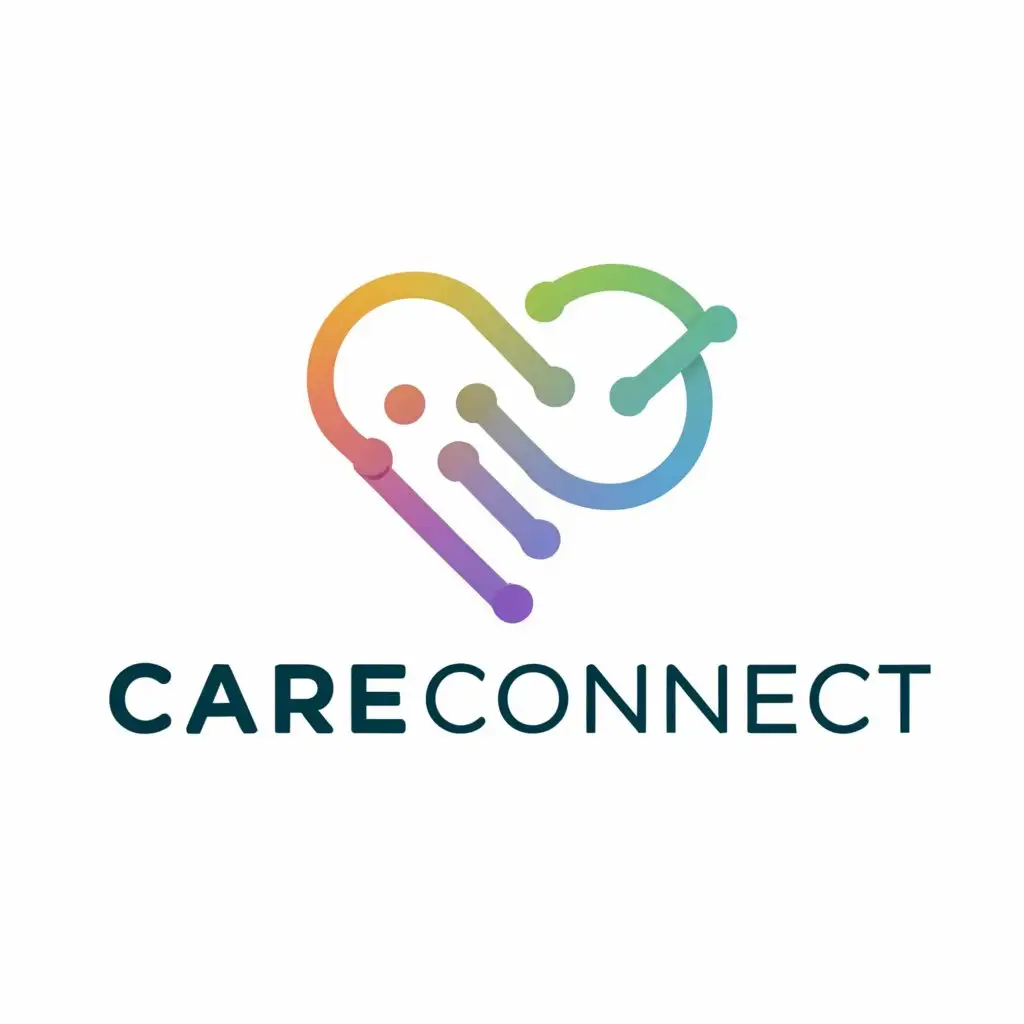 LOGO-Design-For-Care-Connect-HeartShaped-Circuitry-Fusion-in-Technology