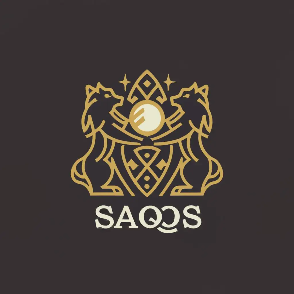 LOGO-Design-for-SAQS-Fox-and-Bear-Athena-Pearl-with-a-Complex-Symbol-on-a-Clear-Background