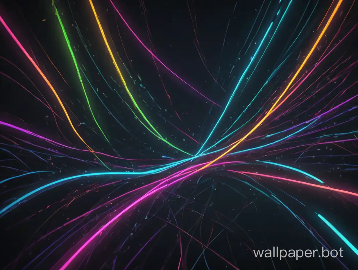 Create wallpapers with abstract neon lines that will intertwine and form various patterns. The lines should be done in bright neon colors such as pink, green, blue, purple, and others.

To make the wallpapers more attractive, you can add various effects such as flickering, pulsation, or color change. You can also add gradient transitions between colors to create a sense of depth and volume.

As a background, you can use a dark or black color to make the neon lines stand out even more.

These wallpapers will not only be beautiful but also help create an atmosphere of creativity and inspiration. They are suitable for desktops as they will stimulate mental activity and attention concentration.

It is important to remember that the choice of wallpapers depends on personal preferences and the style of the workspace.