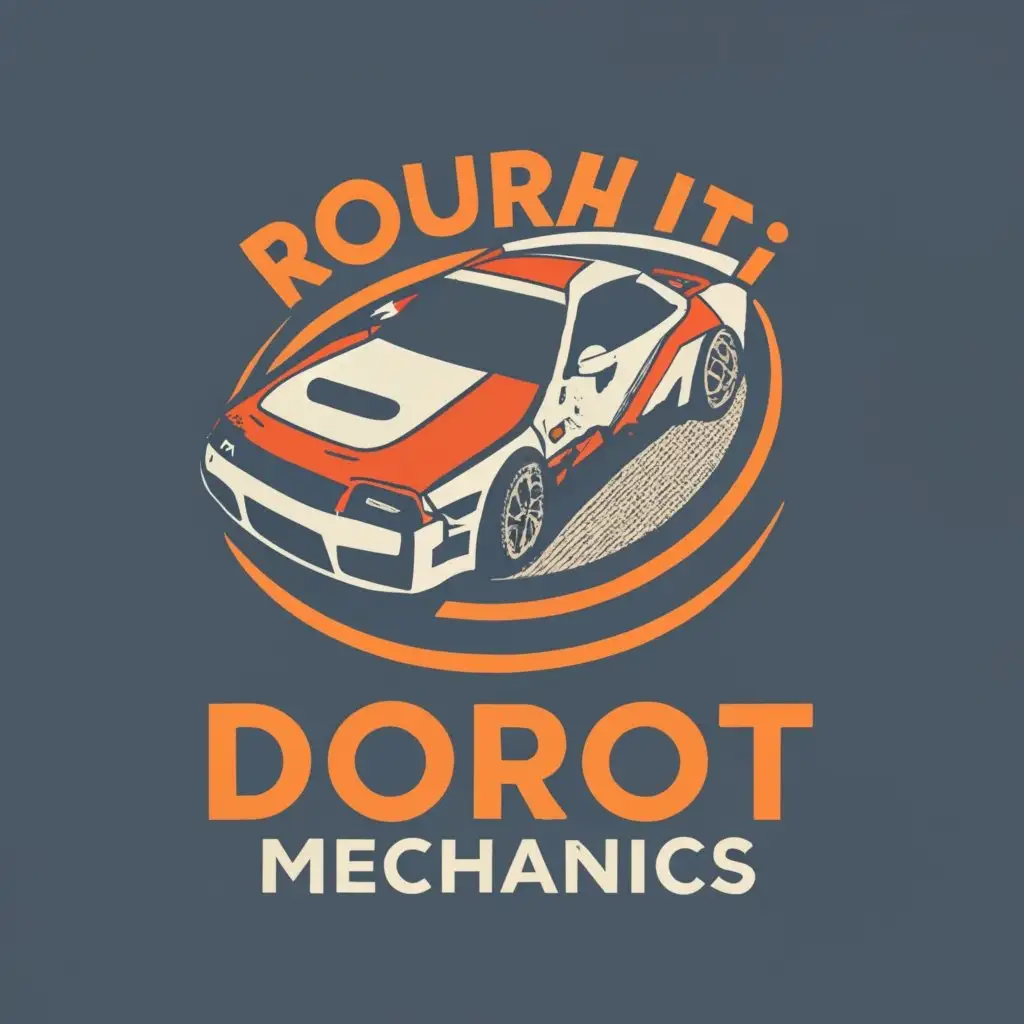 logo, gtr r34, with the text "Dorot Mechanics", typography