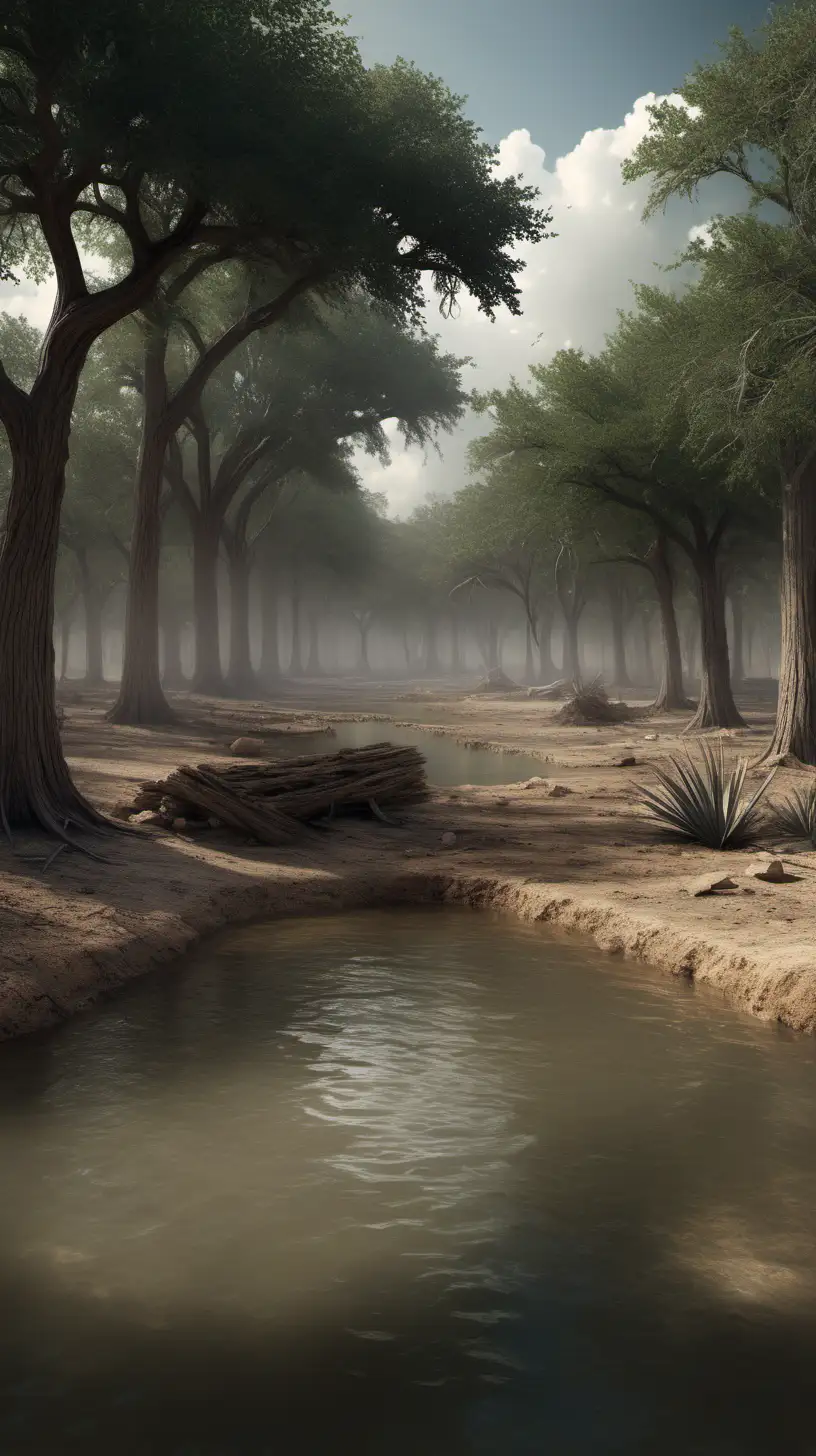 hyper-realistic images of  ancient 
Texas.










