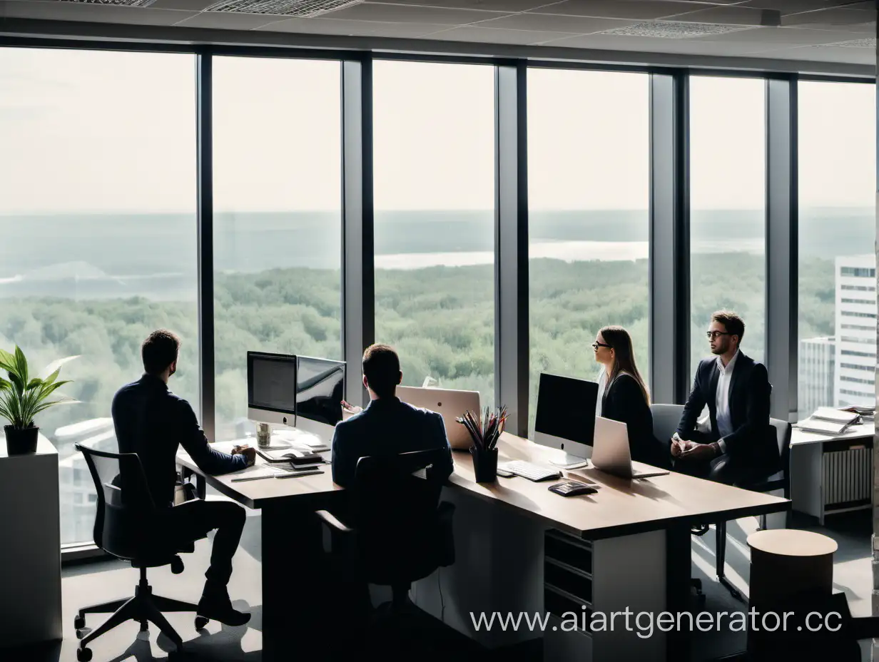 Dynamic-Company-Office-with-Productive-Employees-and-Scenic-Window-View