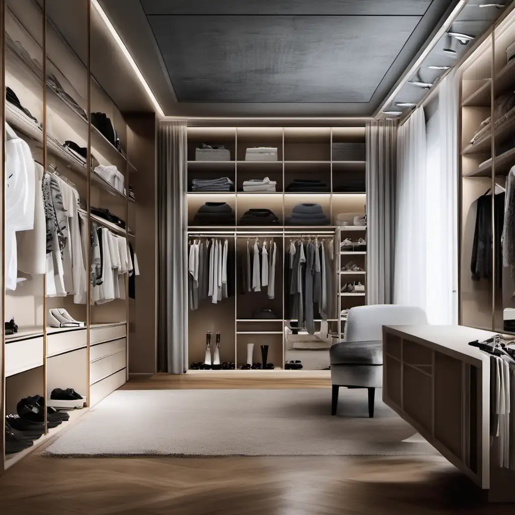 Luxurious WalkIn Closet Design Inspired by HighEnd Boutiques