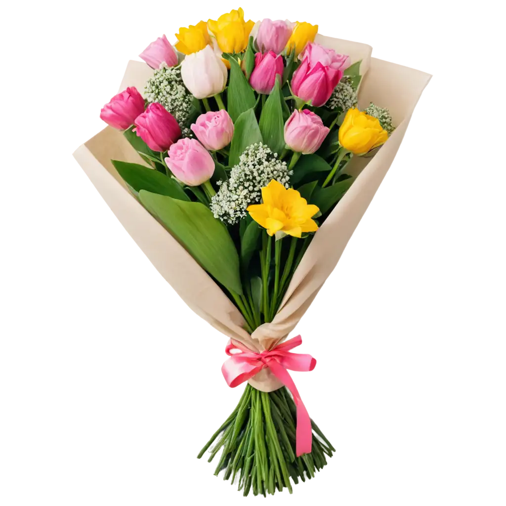 Vibrant-PNG-Image-Captivating-Fresh-Flower-Bouquet-to-Elevate-Your-Designs