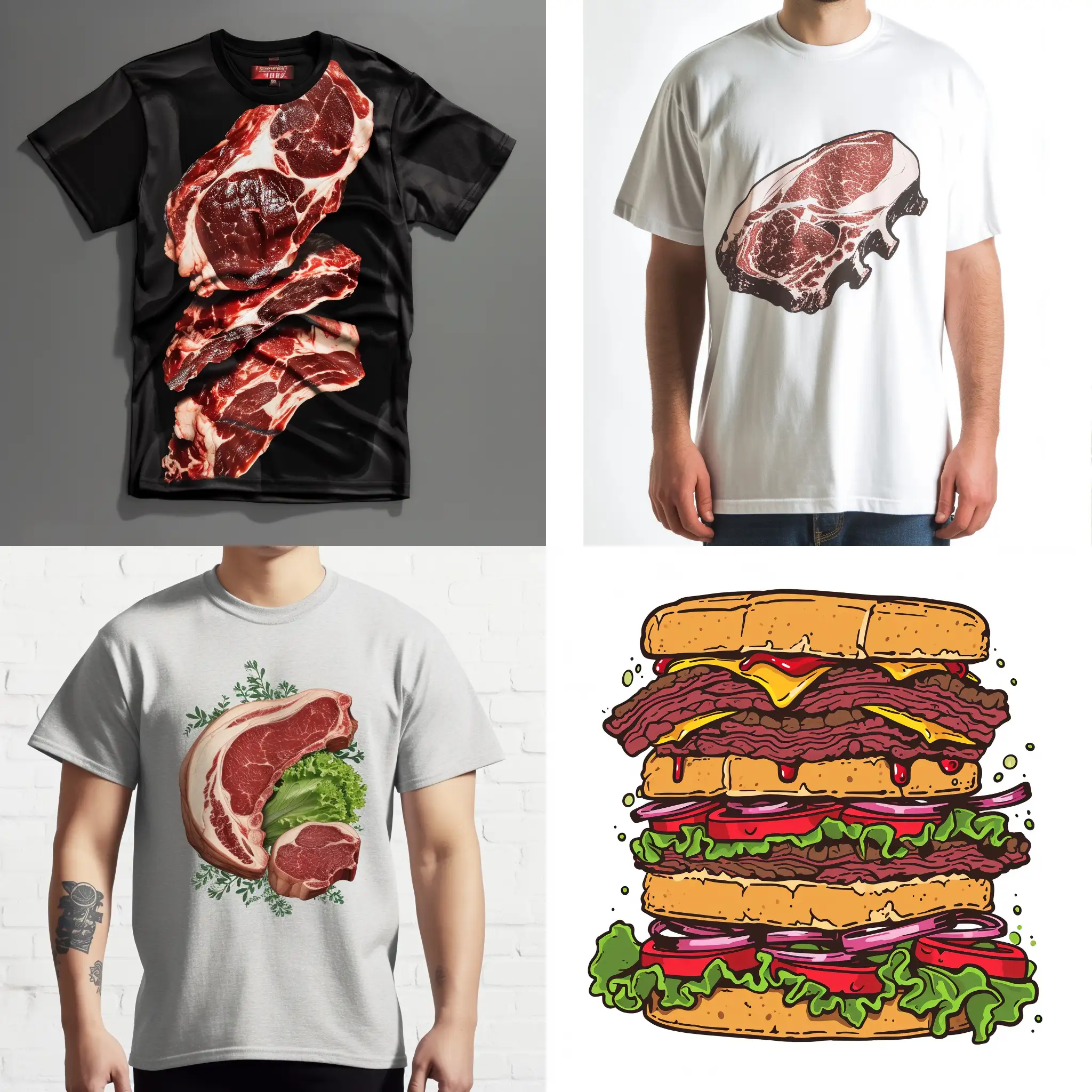 Vibrant-TShirt-Meat-Artwork