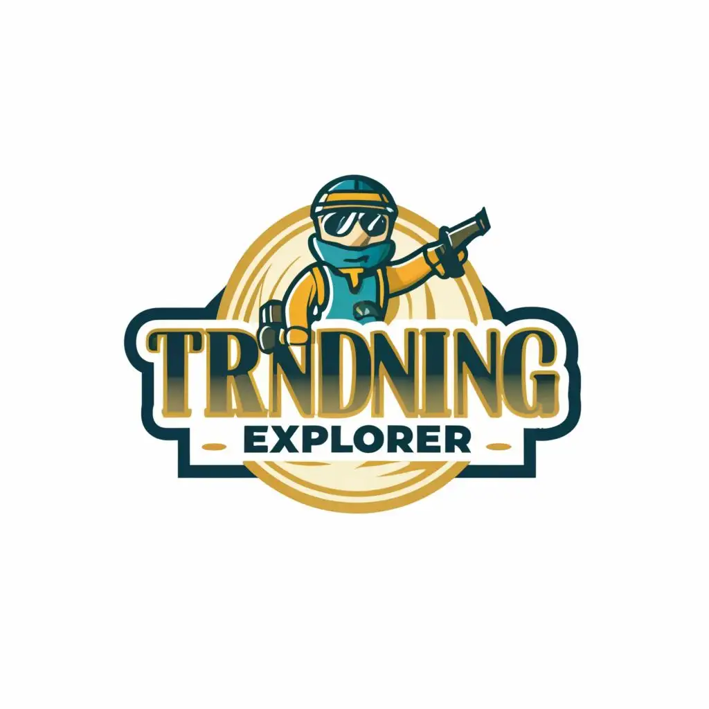 logo, explorer, with the text "Trending Explorer", typography, be used in Education industry