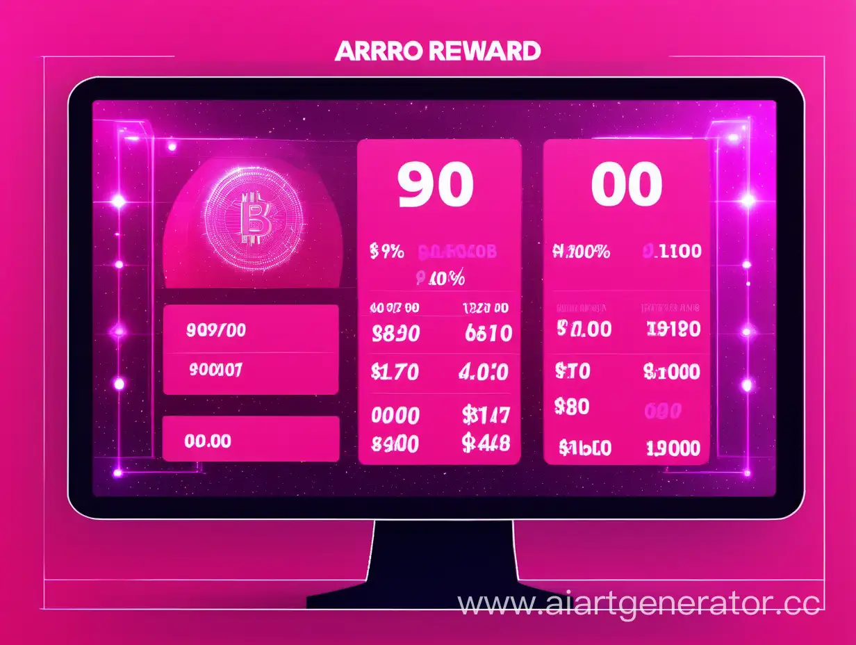 Сделай Табло Airdrop Reward в розовом стиле.
Раздача крипто наград от PinkSale.Футуристичный Космичиский стиль.
Завораживающая таблица.многозначные суммы $.