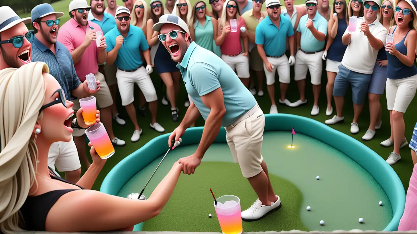 Vibrant Golf Party with a HoleinOne Celebration