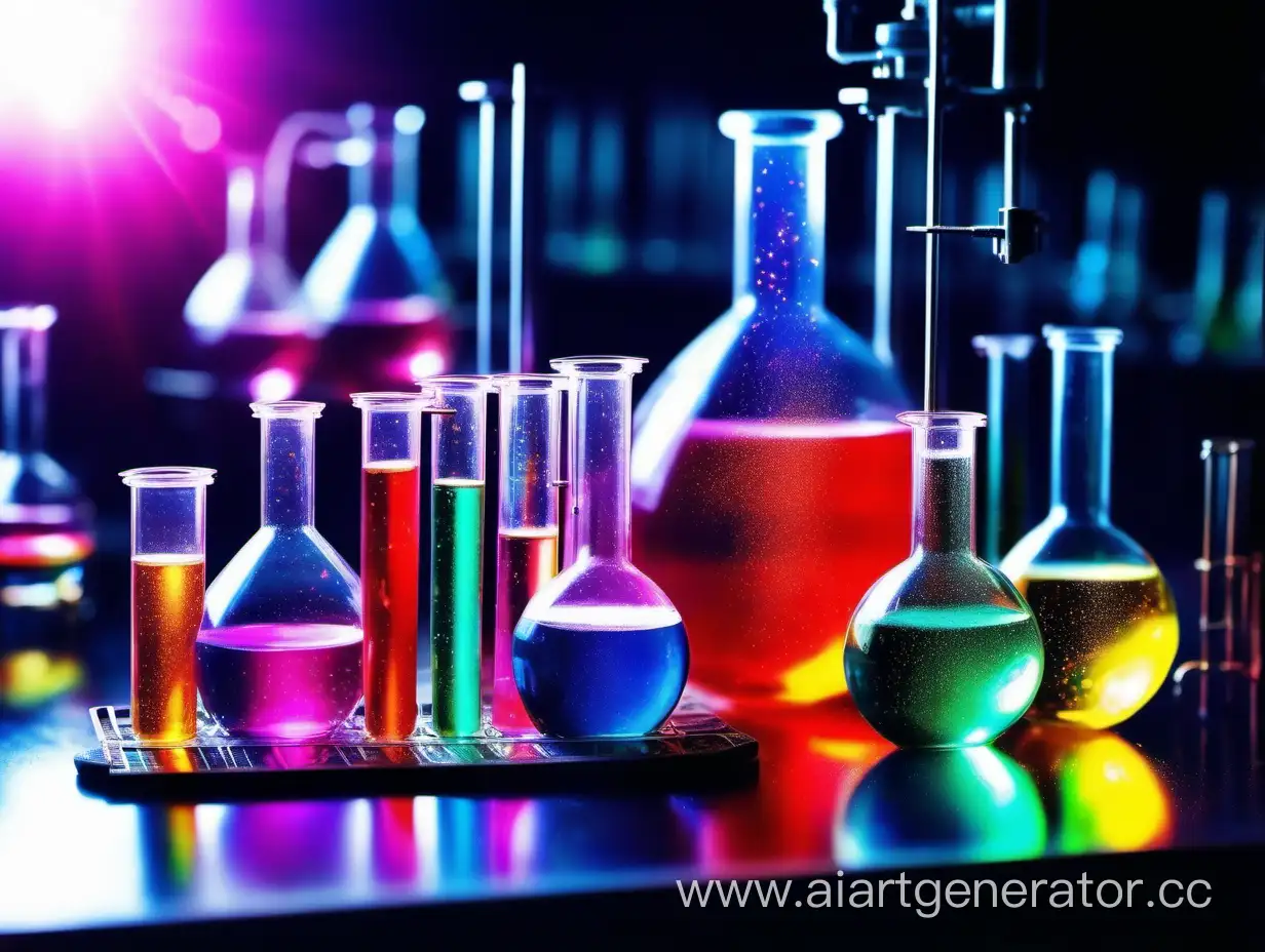 Vibrant-Scientific-Laboratory-with-Radiant-Flasks-and-Colorful-Experiments