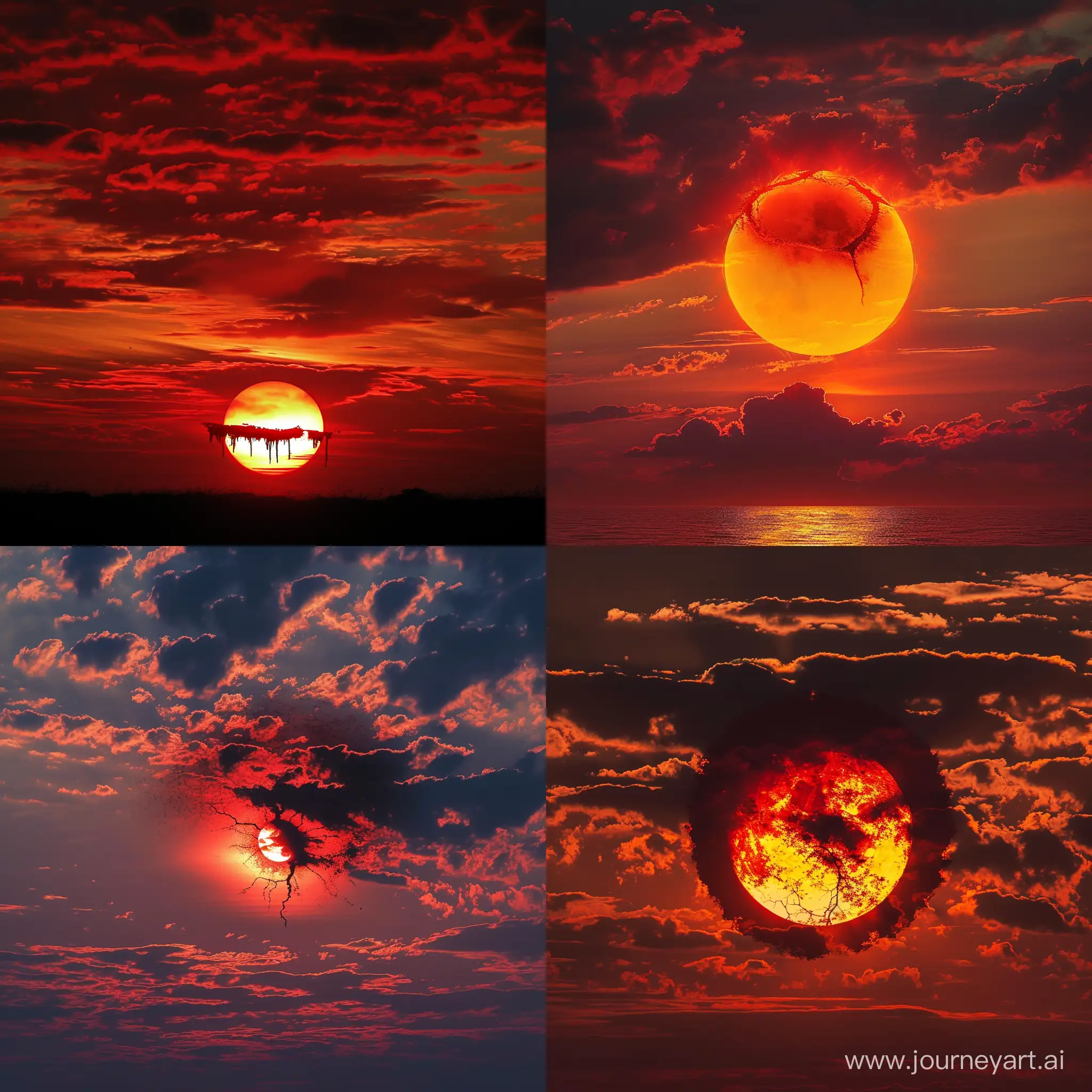 Bleeding-Sunset-Captivating-Wounded-Sun-in-the-Sky