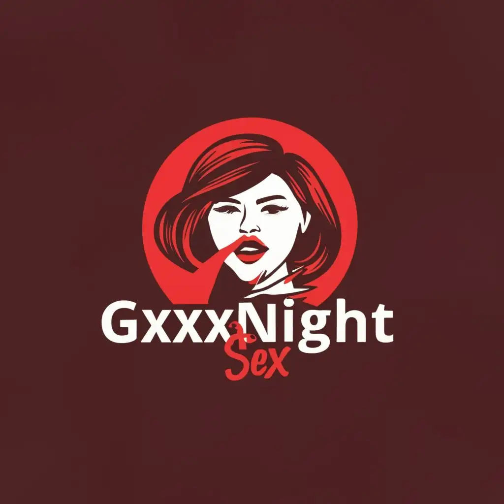 LOGO-Design-For-Gxxxnight-Elegant-Text-with-Sexy-Girl-Chat-Rooms-Theme