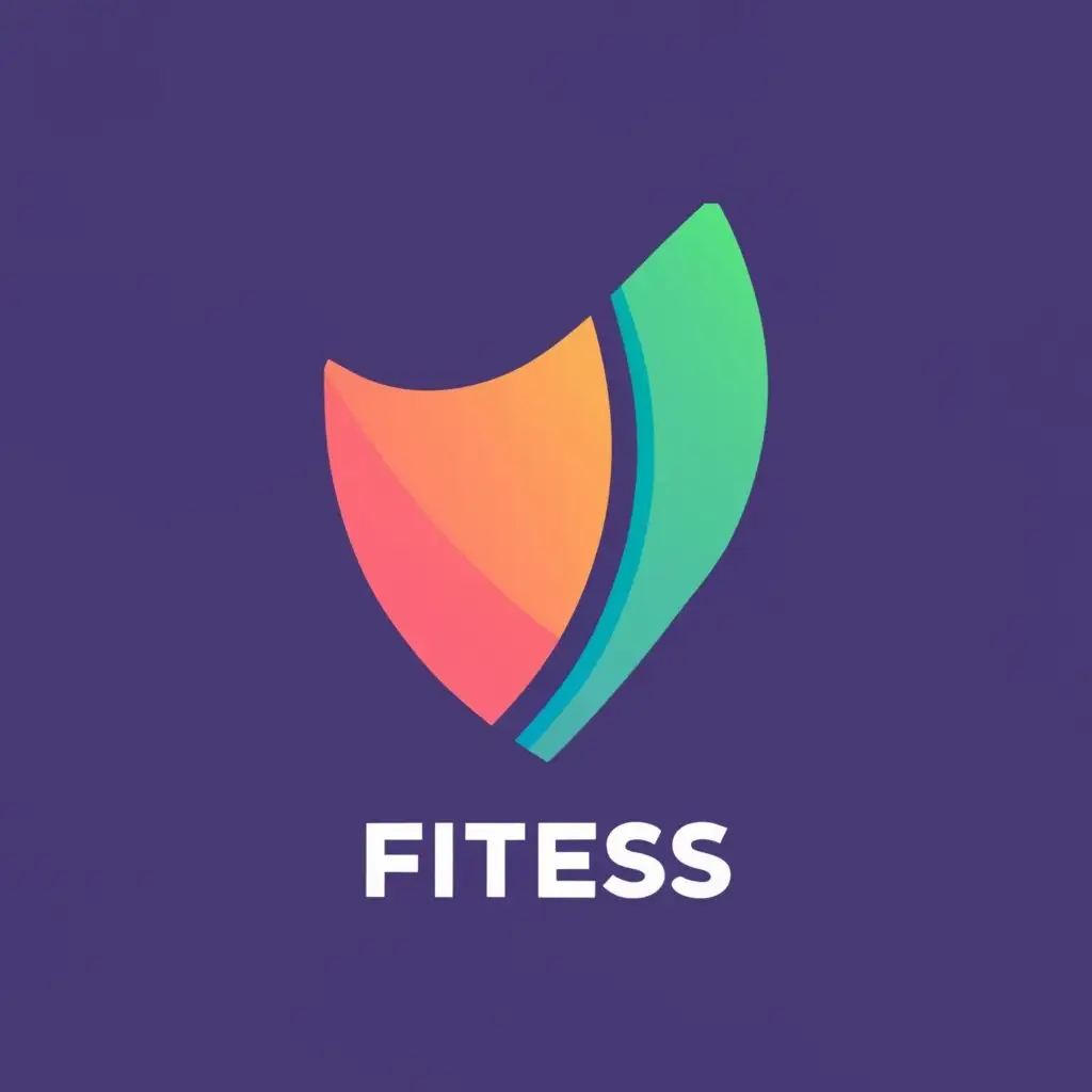 logo, TECHNOLOGY, with the text "FITNESS LOGO", typography