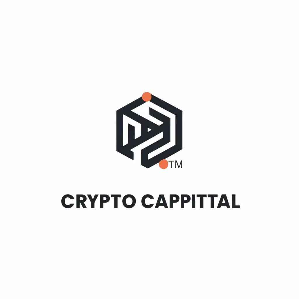 a logo design,with the text "Crypto Capital", main symbol:Blockchain,Moderate,be used in Finance industry,clear background