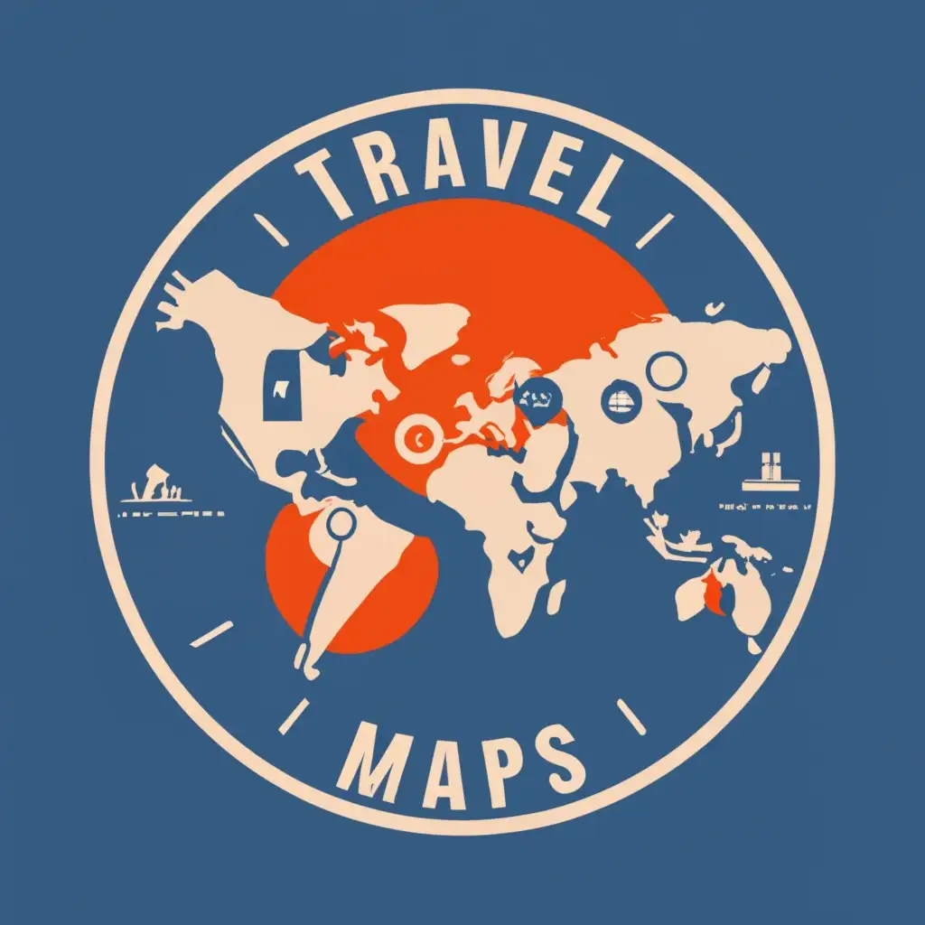 LOGO Design for TravelMaps Explore the World with Dynamic Typography ...