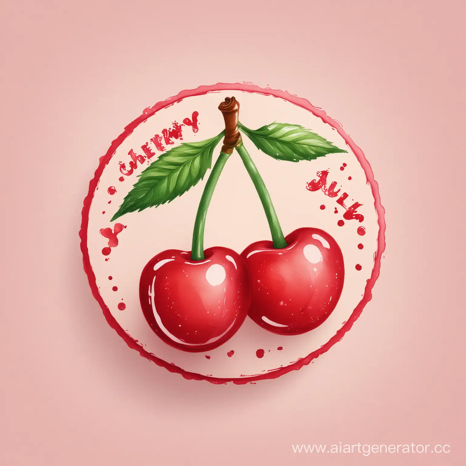 logo "cherry july"