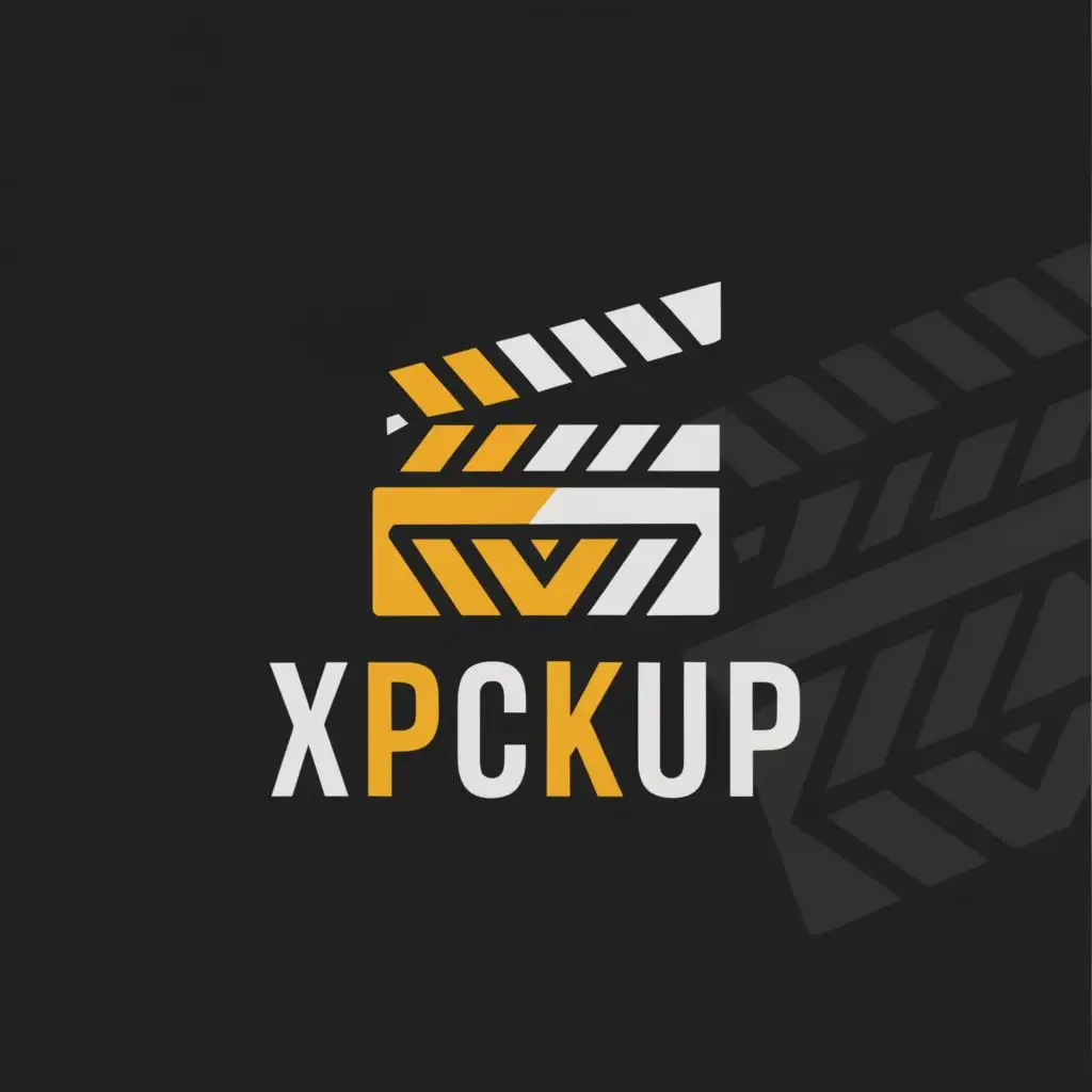 a logo design,with the text "Xpackup", main symbol:clapboard,Moderate,clear background