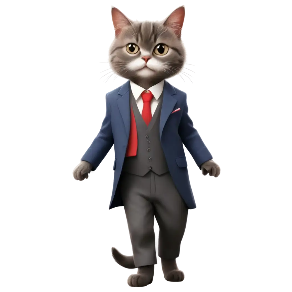 Stylish-Cartoon-Cat-PNG-Illustrating-Feline-Fashion-in-High-Definition