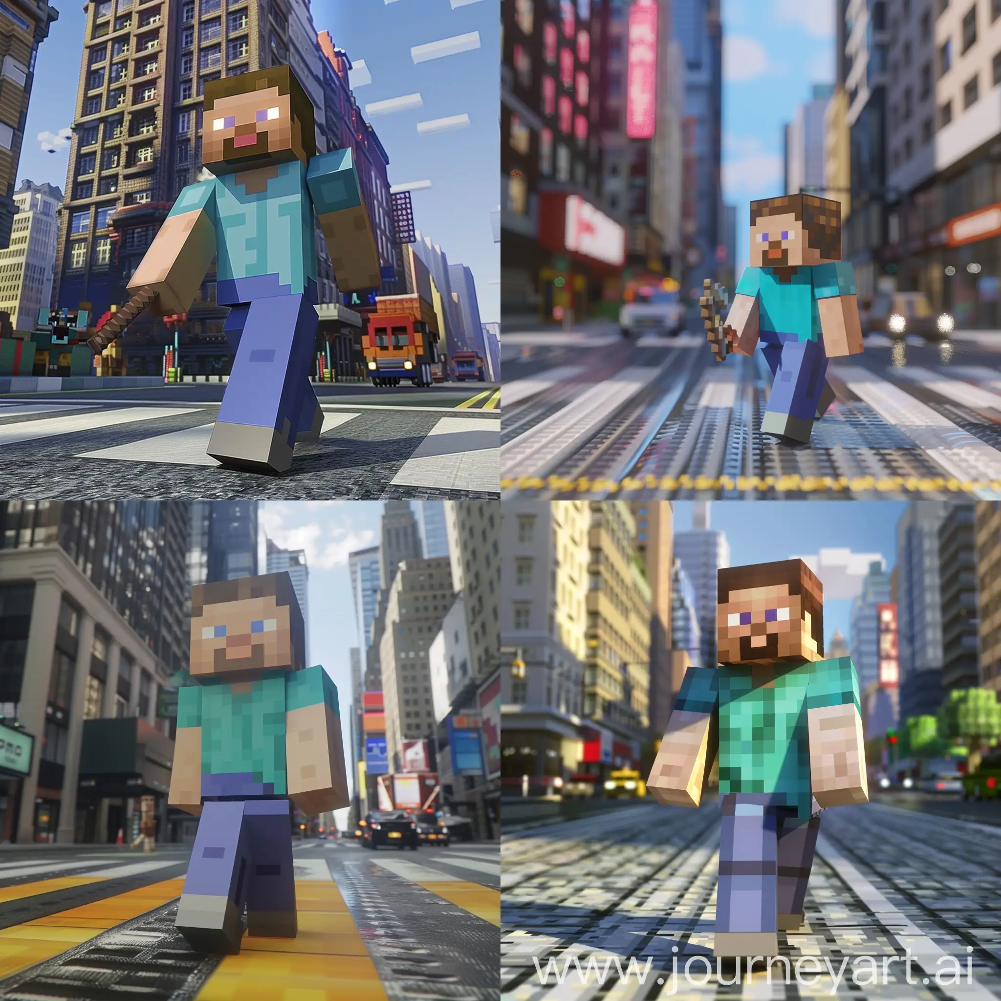 Steve-from-Minecraft-Standing-in-City-Street