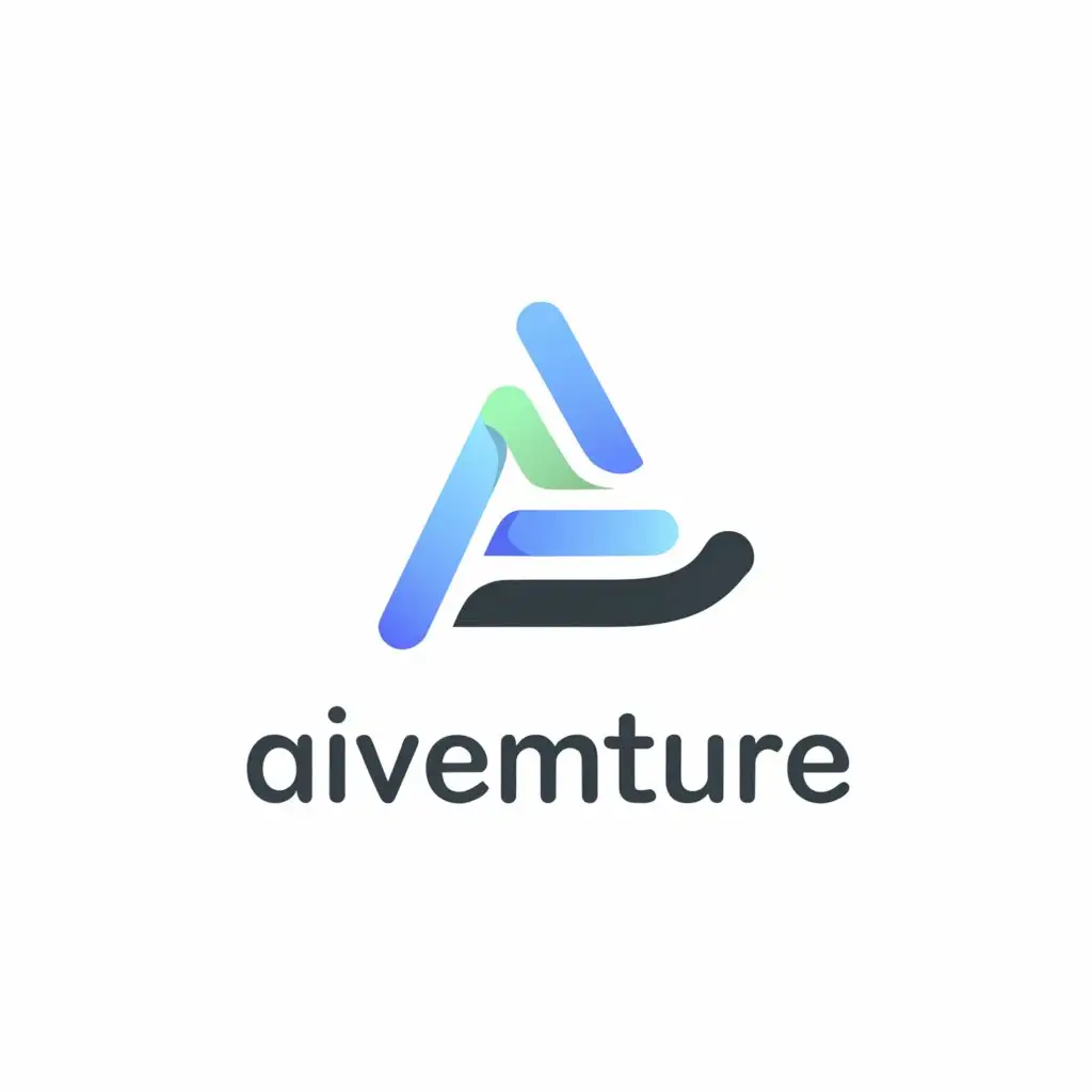 a logo design,with the text "AIVENTURE", main symbol:AI,Moderate,be used in Technology industry,clear background