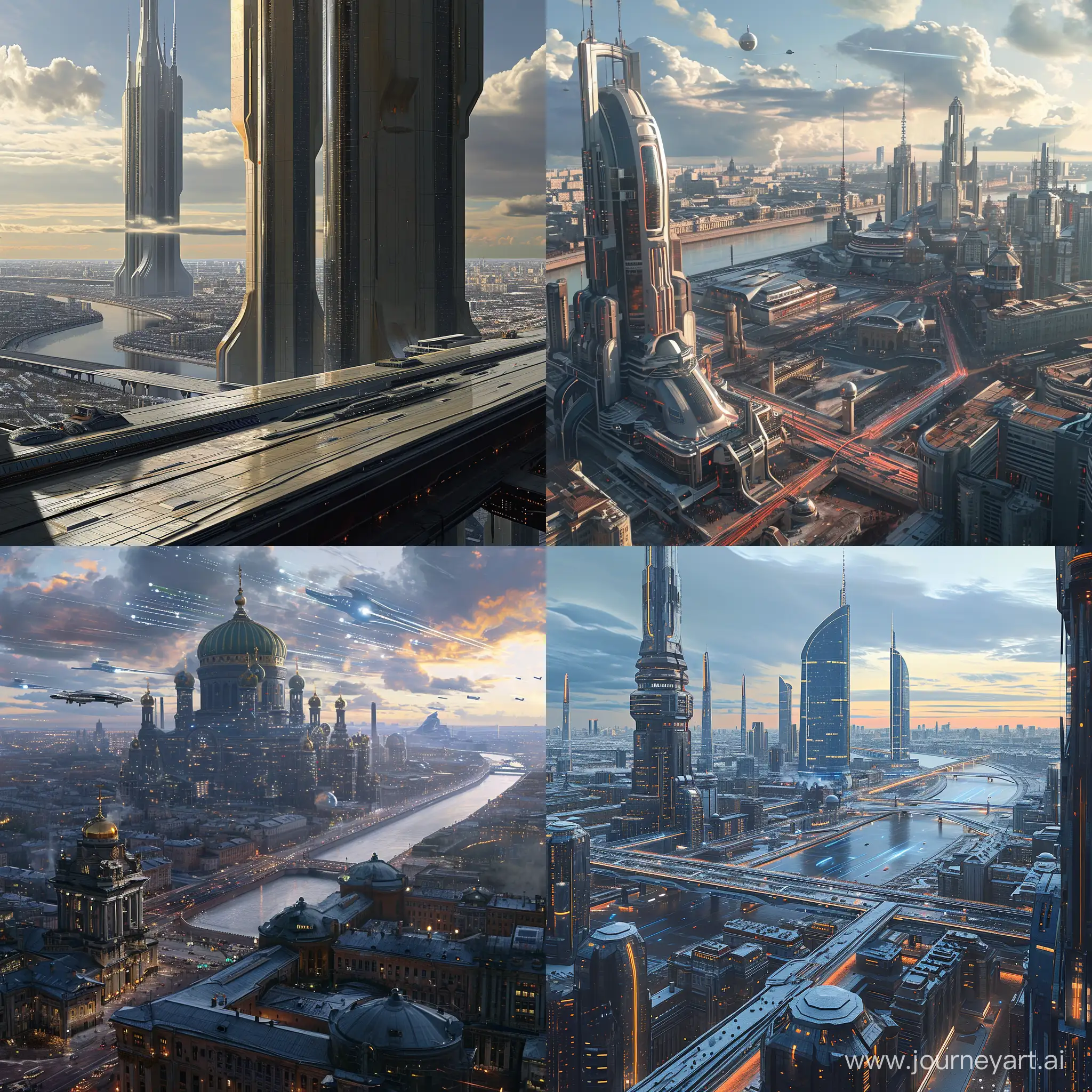 Futuristic-Saint-Petersburg-Skyline-in-UltraScience-Fiction-Style
