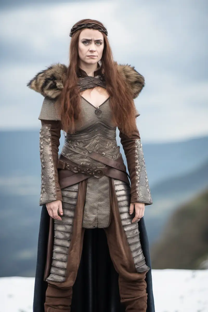 Natalia Wörner Dressed as a character from game of thrones