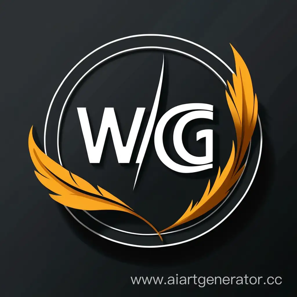 Нарисуй логотип для сервера с текстом WG