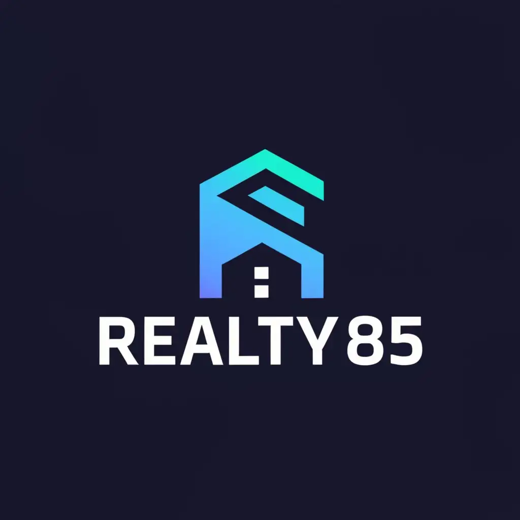 a logo design,with the text "Realty85", main symbol:my real estate market share through an exciting rebranding exercise, our new name is Realty85. This entails redesigning critical elements including the Logo, Color Scheme and Typography to create a fresh, modern and appealing image. The rebranding is aimed at attracting a diverse set of target audiences, including Millennials, Families, as well as Real Estate Agents. Ideal candidates should have proven experience in real estate branding and a strong understanding of the preferences and trends of the mentioned target audiences.,Minimalistic,be used in Real Estate industry,clear background