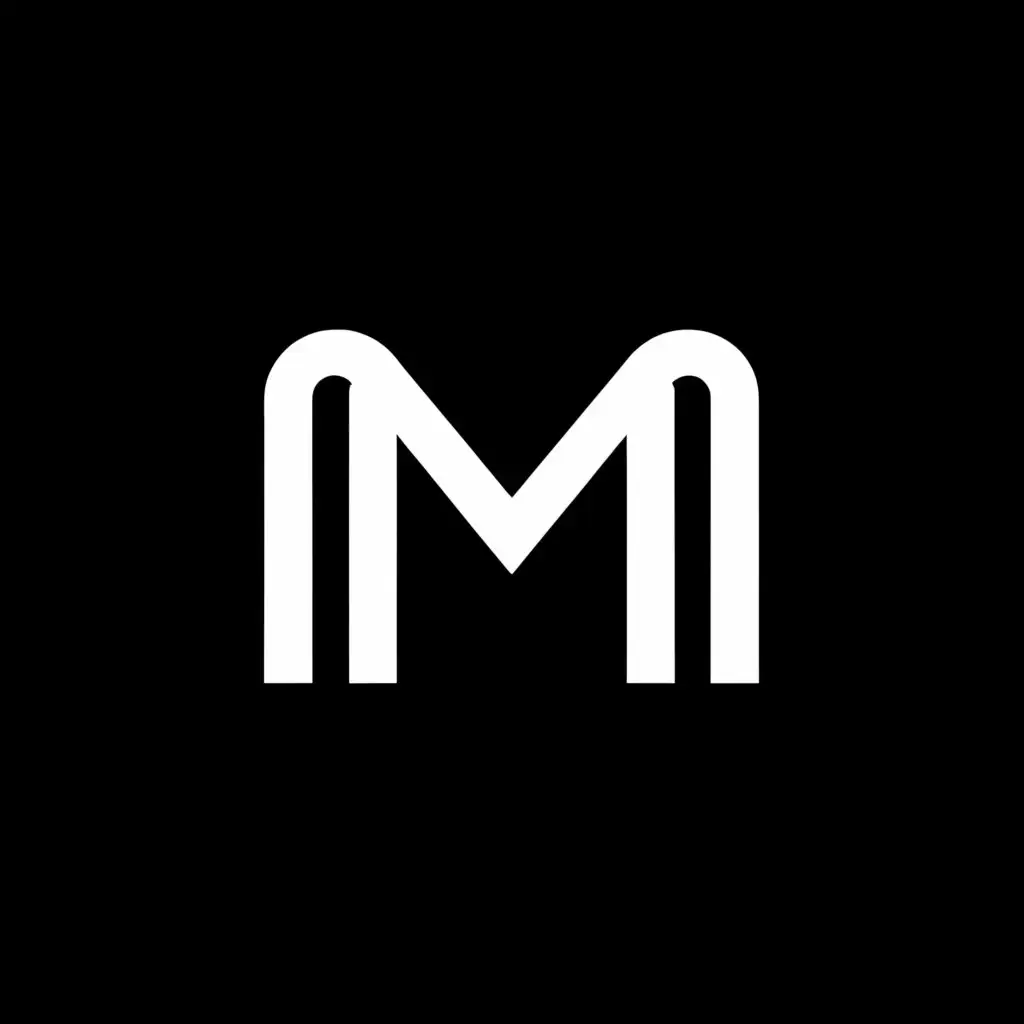 a logo design,with the text "M.M", main symbol:money mist
black,Minimalistic,be used in Finance industry,clear background