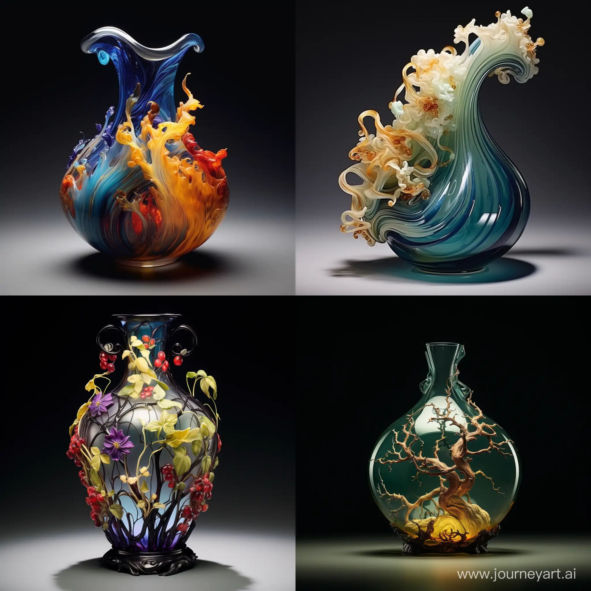 Exquisite-11-Glass-Art-Vase-Elegant-and-Unique-Decor