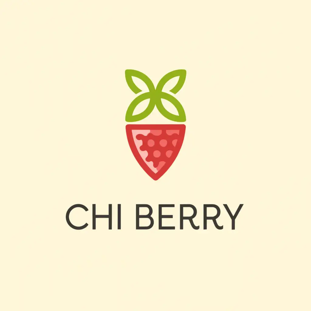 LOGO-Design-For-Chi-Berry-Elegant-Jewelry-with-Berry-Symbol-on-Clear-Background