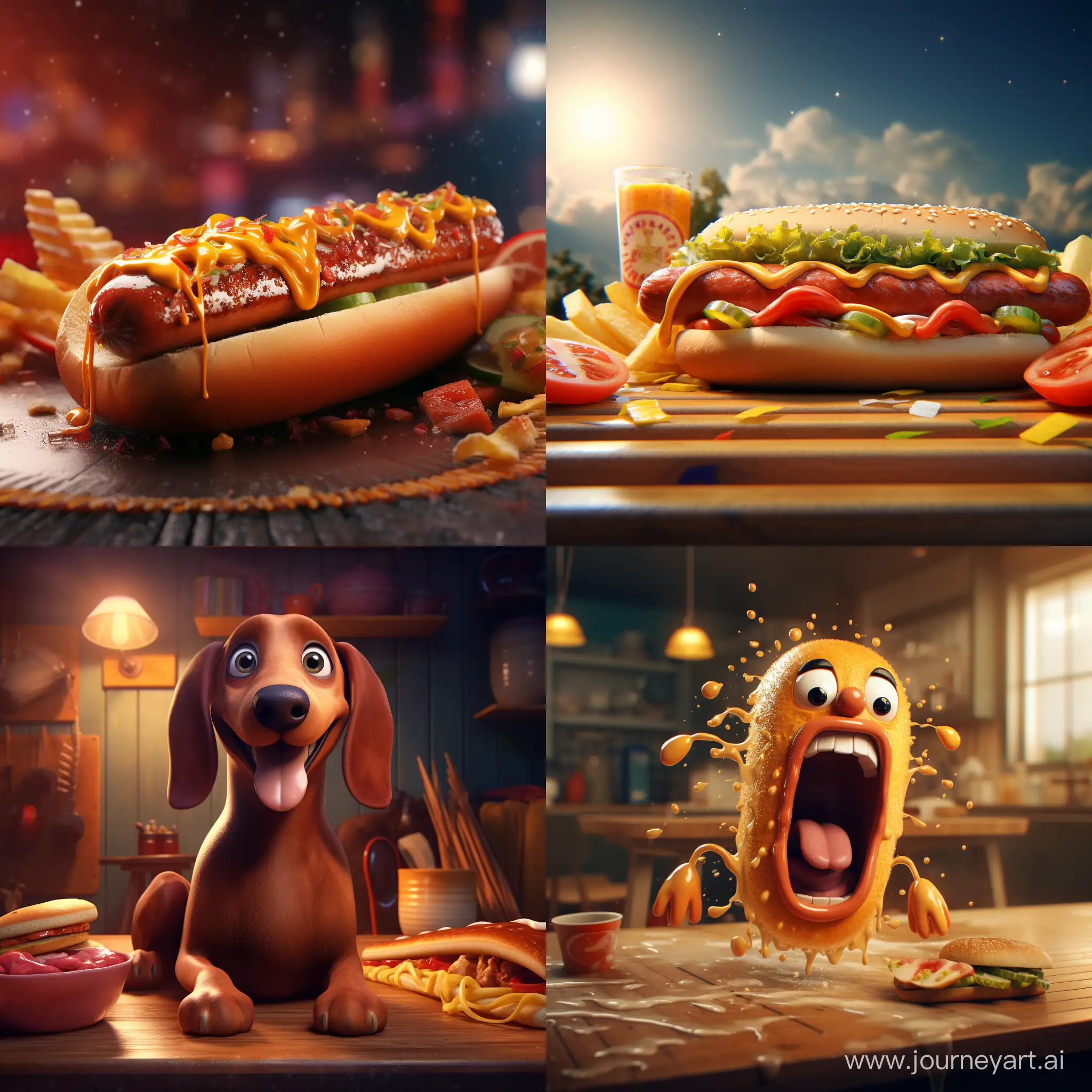 Vibrant-3D-Animation-of-Hot-Dog-Delight