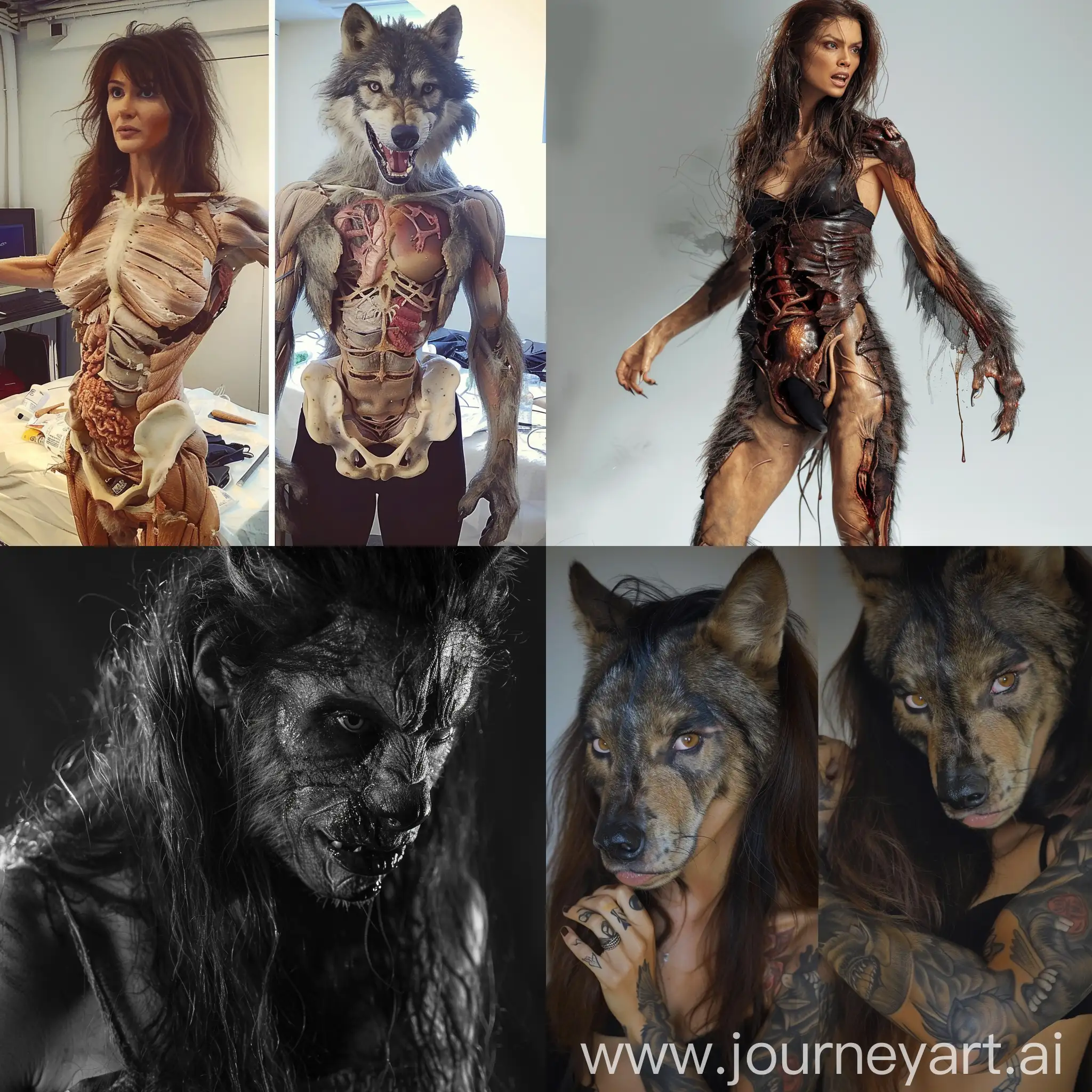 Elisabetta-Canalis-Werewolf-Transformation-Art