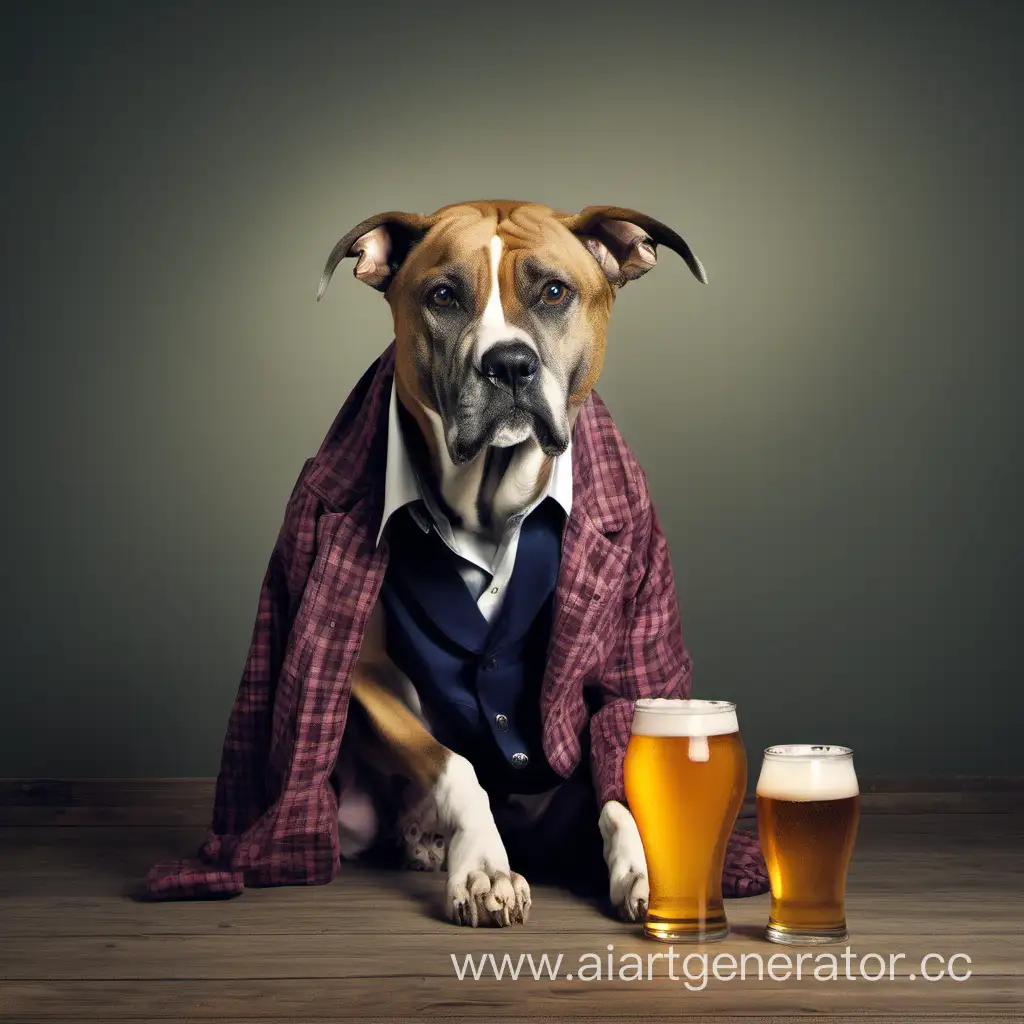 Relaxed-Dog-Enjoying-a-Beer