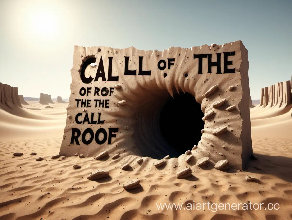 Mysterious-Desert-Wall-with-Monster-Hand-Call-of-the-Roof
