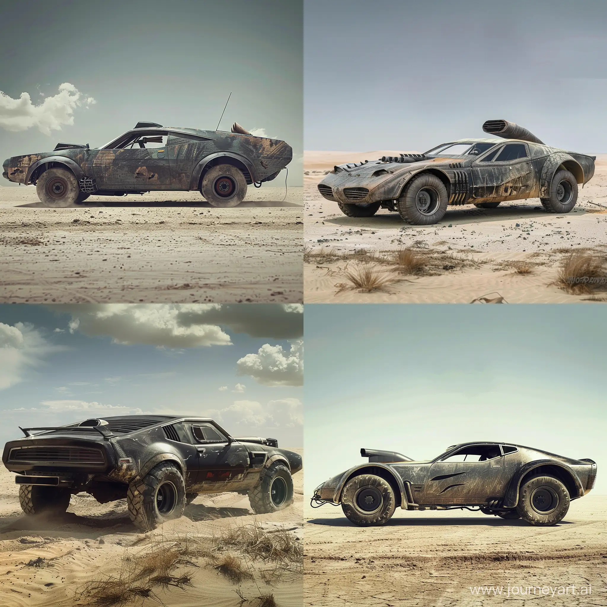 PostApocalyptic-Mad-Max-Style-Car-Wasteland-Vehicle-with-Menacing-Presence