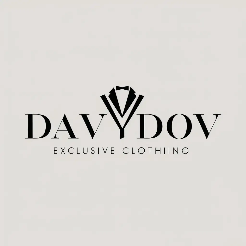  логотипа для бренда эксклюзивной одежды давыдов 
