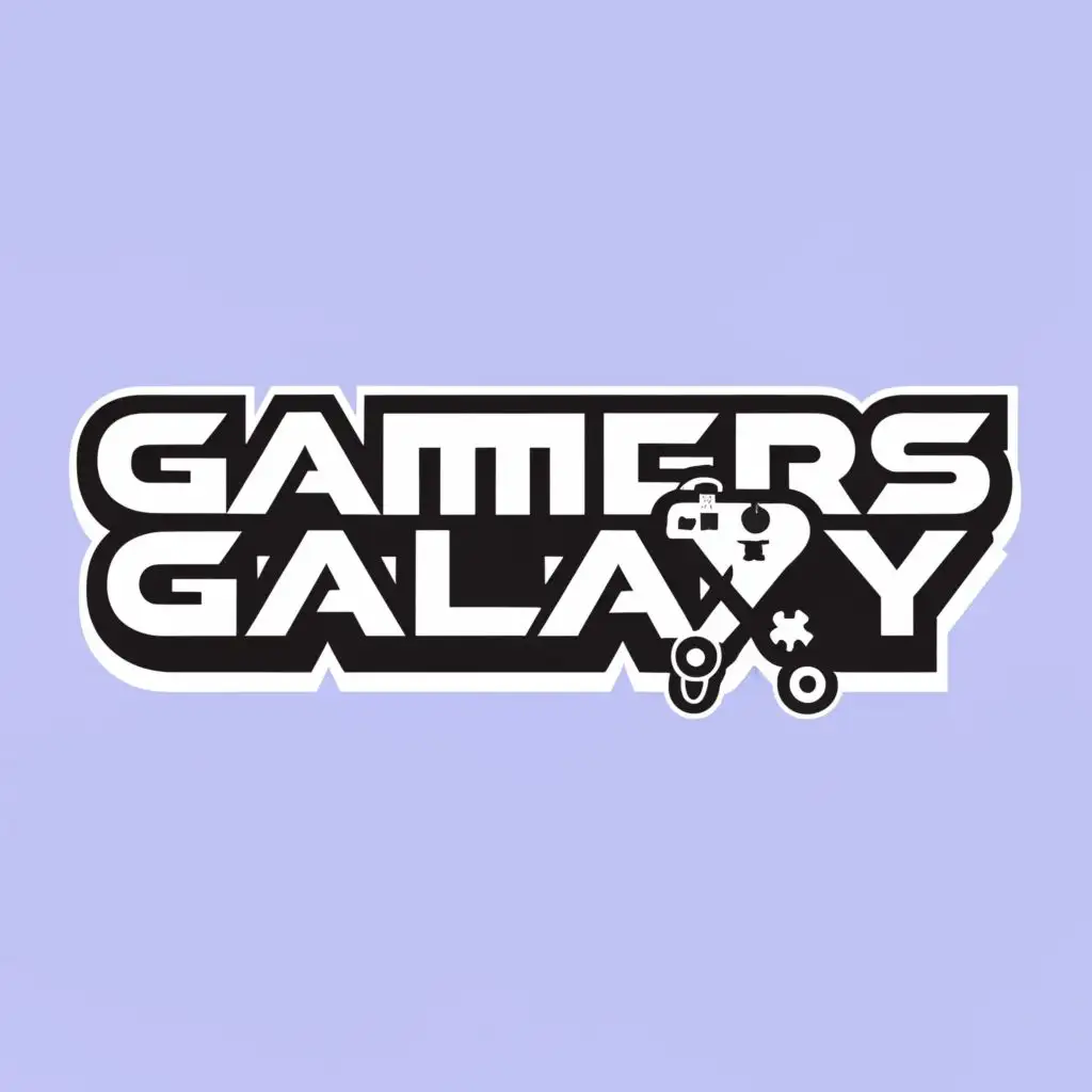 logo, console, with the text "GamersGalaxy", typography