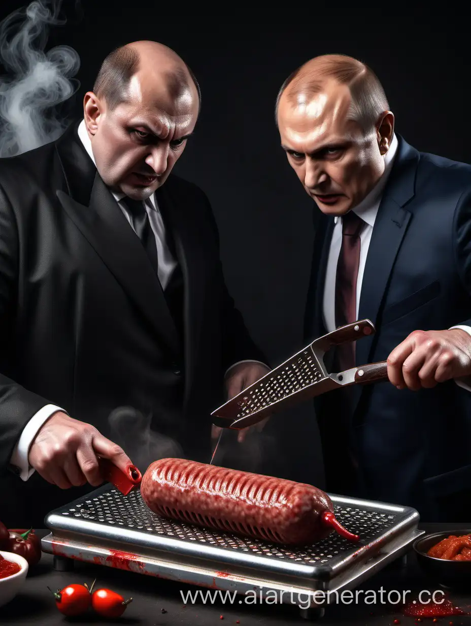 Russian-Mafioso-Grating-Sausage-Under-Devils-Whip