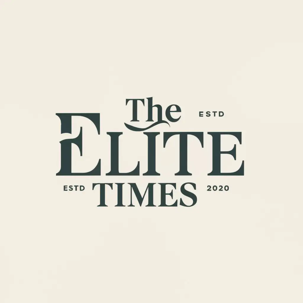 a logo design,with the text 'The Elite Times', main symbol:news paper ,Moderate,clear background