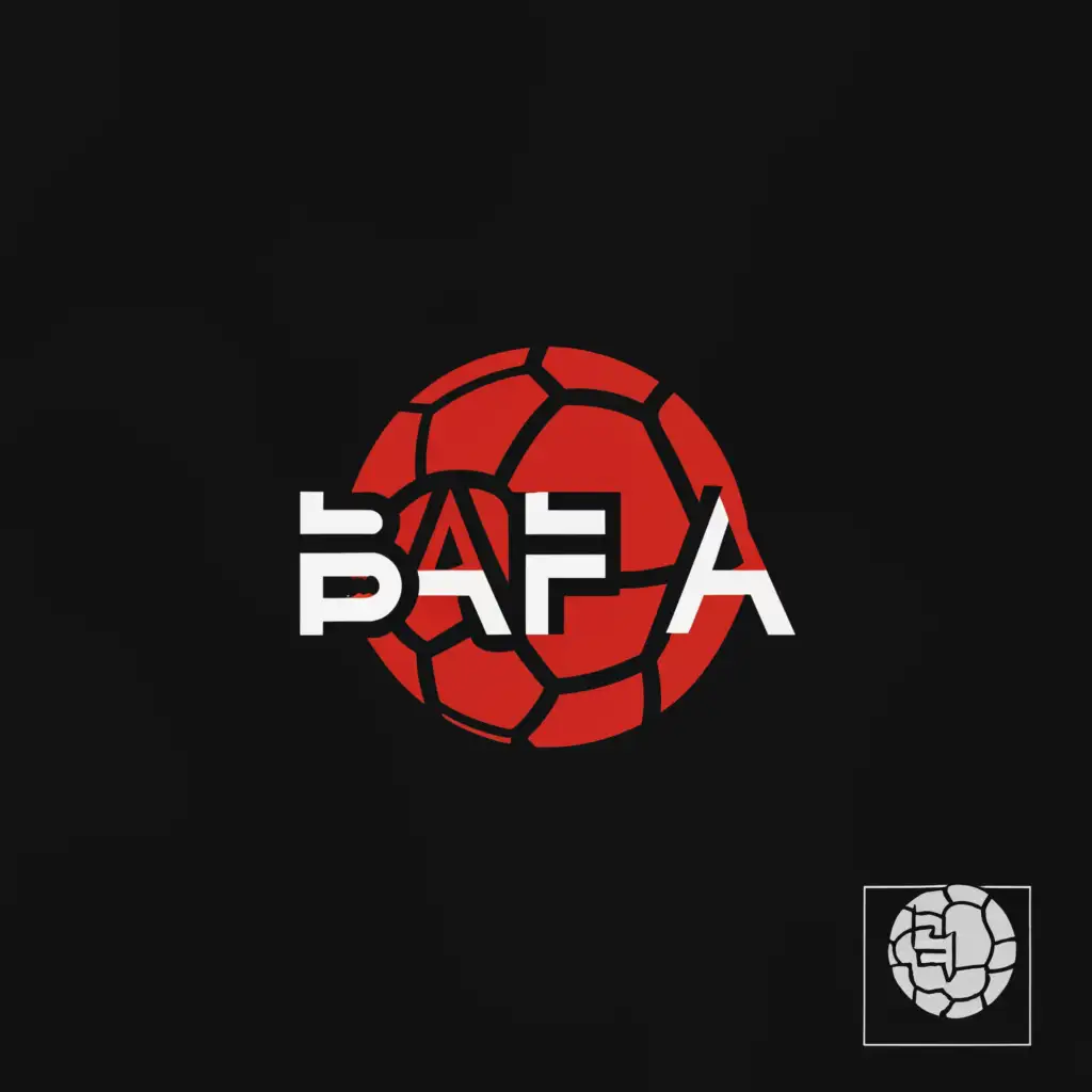 a logo design,with the text "BAFA", main symbol:BURMA AFRIDI FOOTBALL ACDMEY,Minimalistic,be used in Sports Fitness industry,clear background