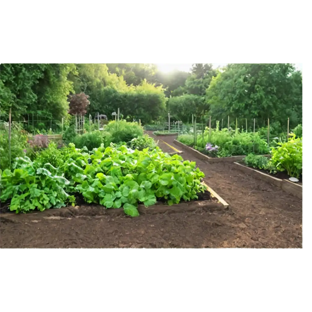 Vibrant-Vegetable-Garden-PNG-Capturing-the-Beauty-of-a-Neat-Patch-Under-Sunlight