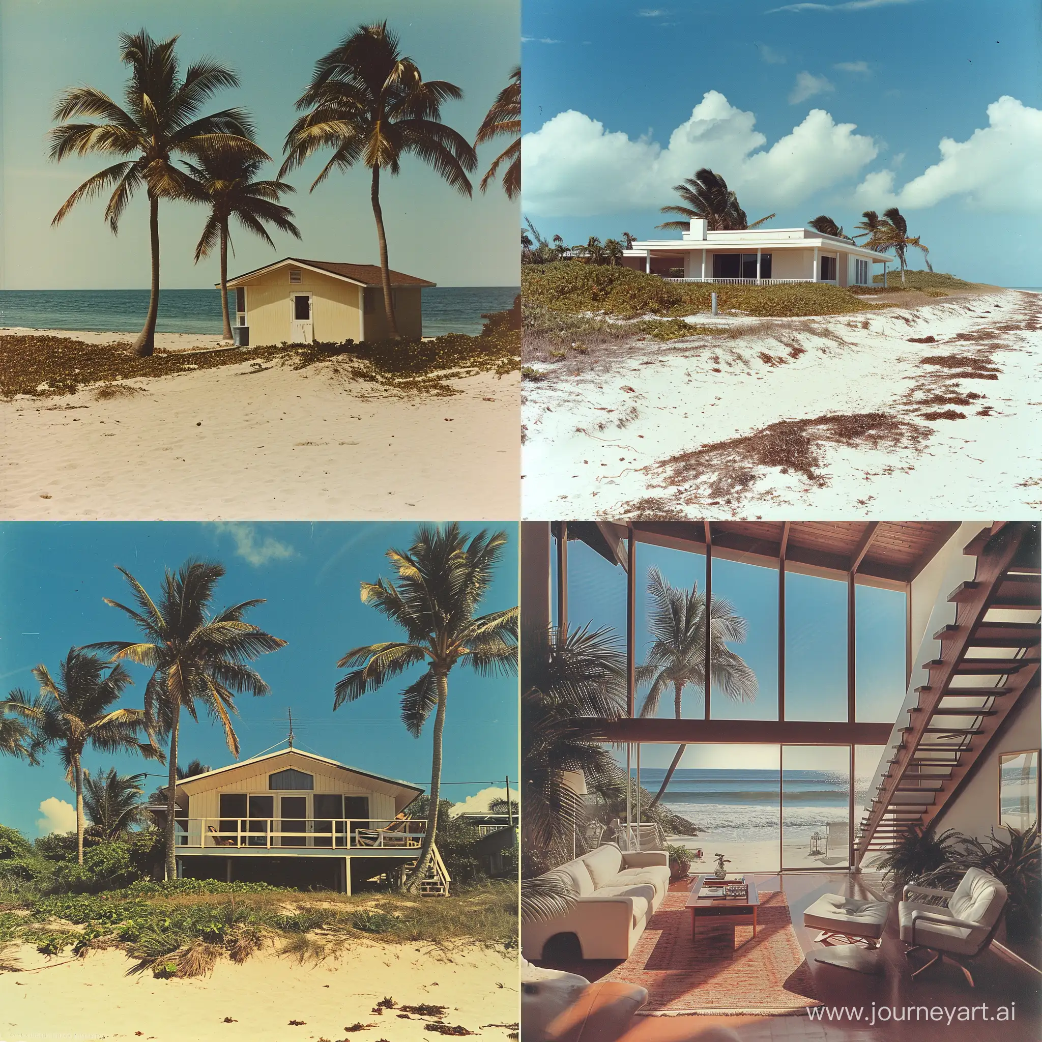 1980s-Beachfront-House-with-Vibrant-Colors-Vintage-Coastal-Home