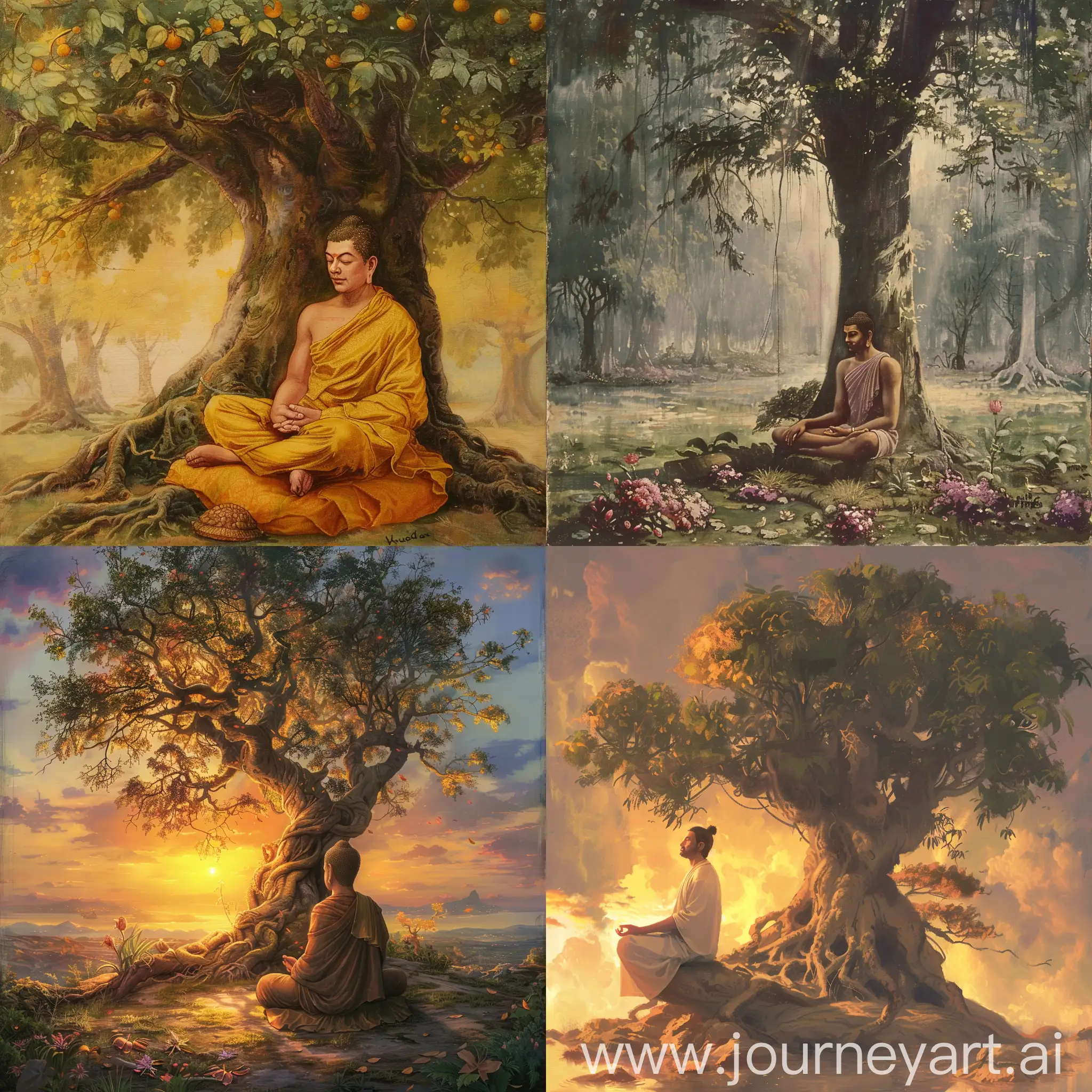 Enlightenment-Under-the-Bodhi-Tree-The-Journey-of-Siddhartha-to-Buddha